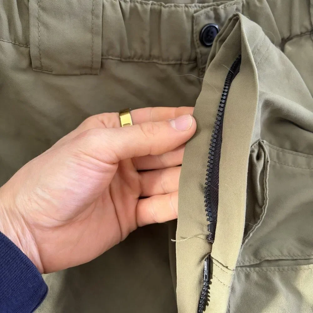 Boy Scouts Of America Convertible Cargo Shorts Mens Large Green Utility Summer